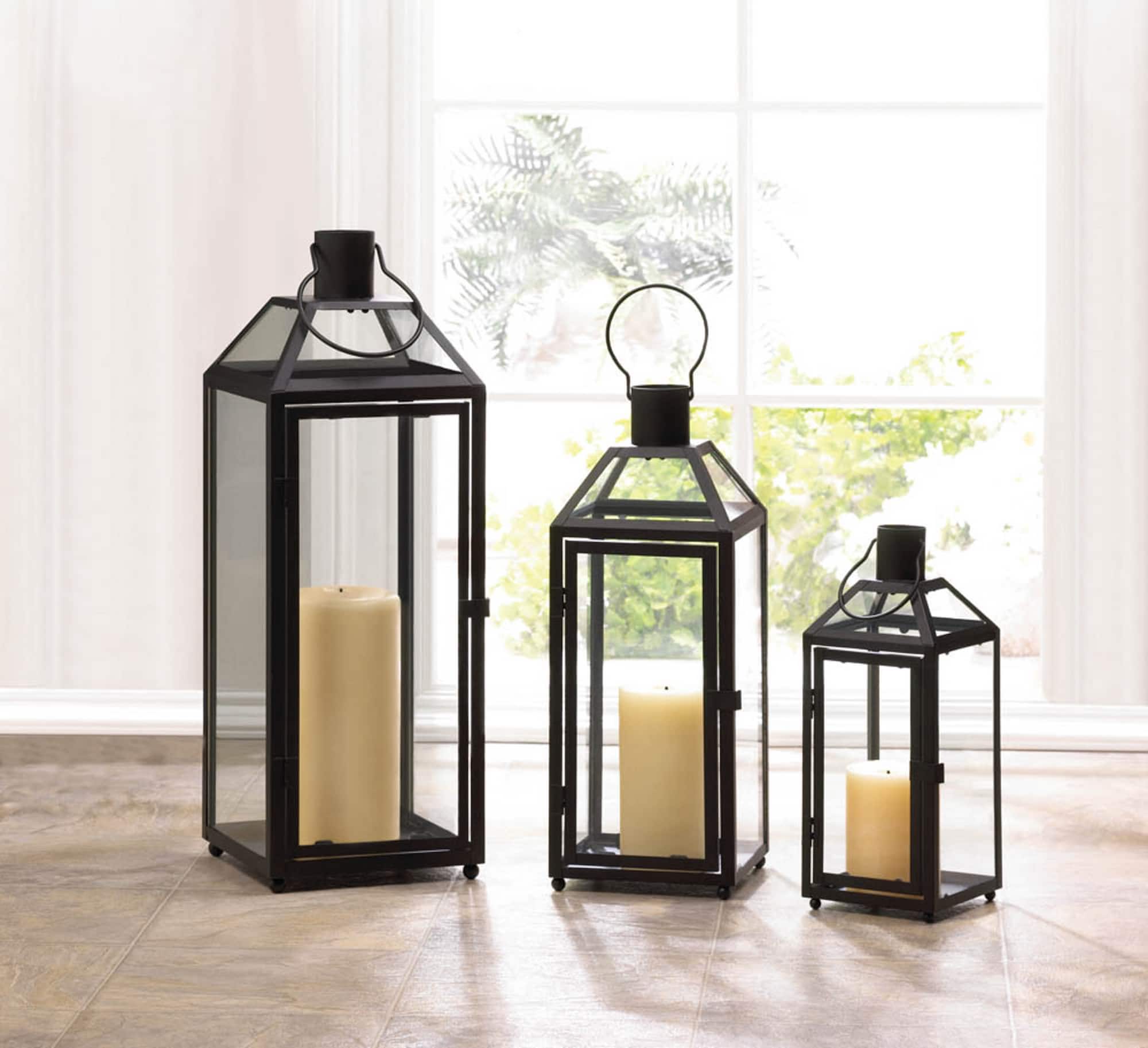 21.5'' Midtown Black Lantern